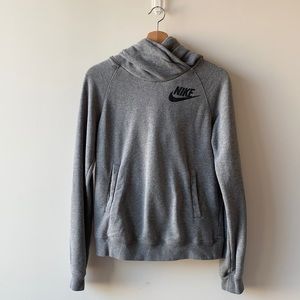 Nike Grey Cowl Neck Hoodie